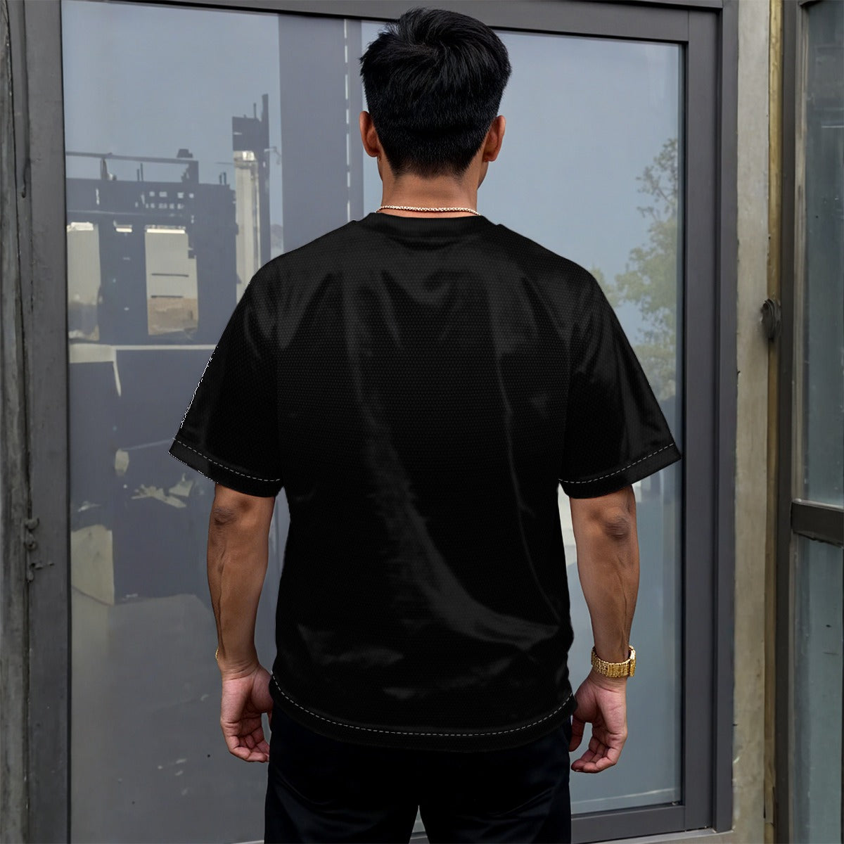 All-Over Print Unisex Drop-shoulder T-shirt|180GSM