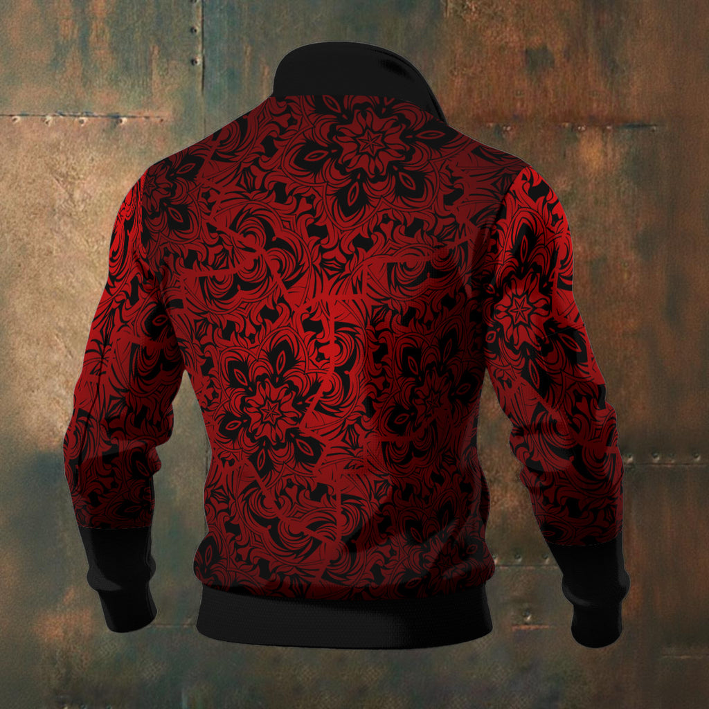All-Over Print Men's Thick Knit Fleece Jacket
