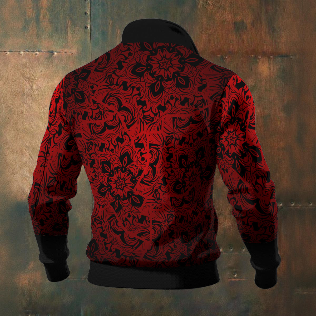 All-Over Print Men's Thick Knit Fleece Jacket