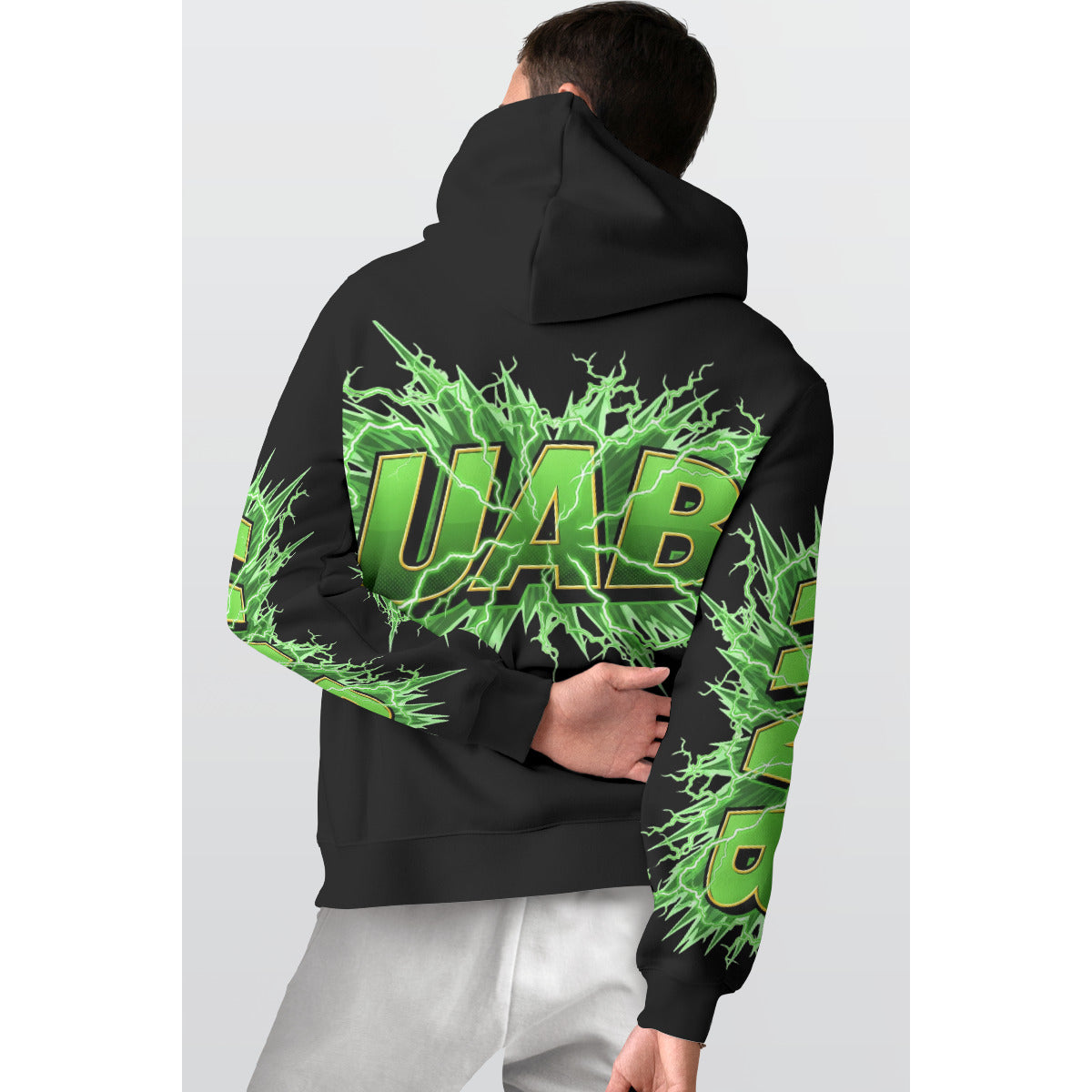 All-Over Print Men's Thicken Pullover Hoodie