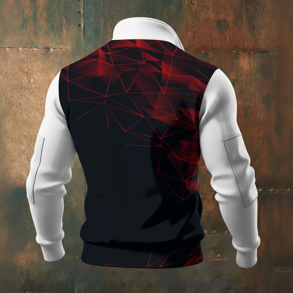 All-Over Print Men's Thick Knit Fleece Jacket