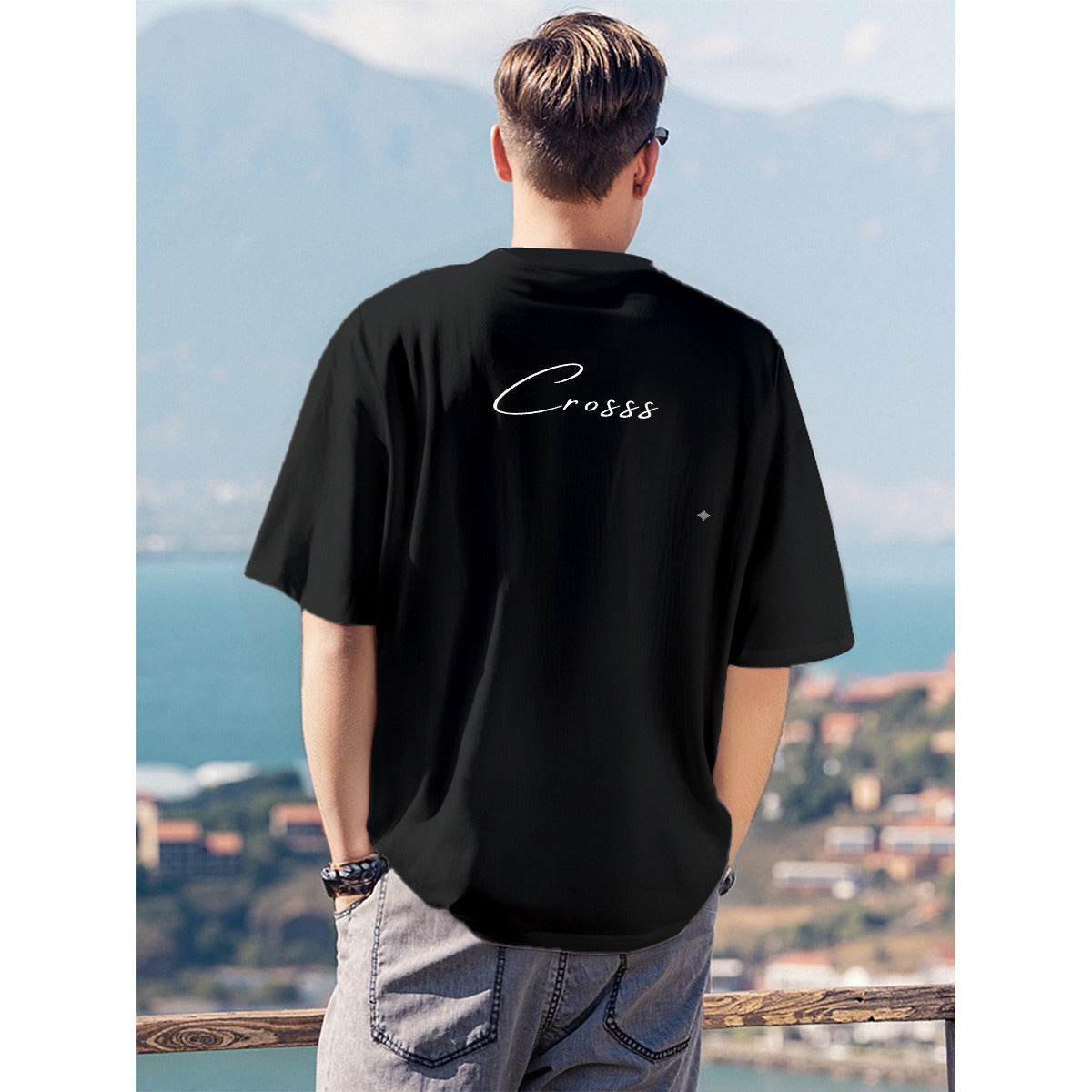 Men's T-Shirt  For The USA|180GSM Front & Back DTF